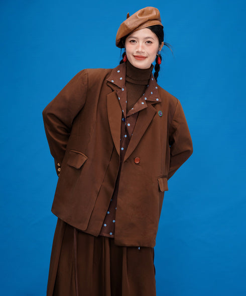 Retro Dot Layer Brown Series