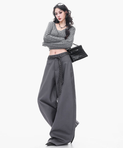 Structured Volume Wide Pants