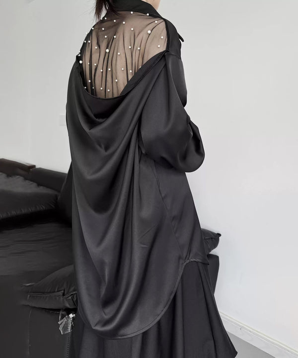 Pearl Sheer Back Blouse