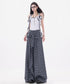 Grid Wrap Wide Pants