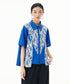 Blue Graphic Blouse