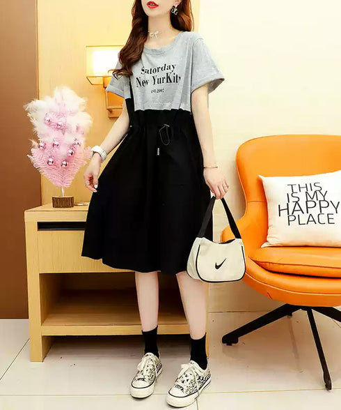 Pleat Flow Dress