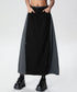 Dual Panel Buttoned Skirt