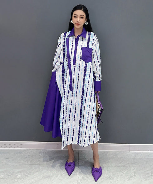 Colorful Graphic Polo Top