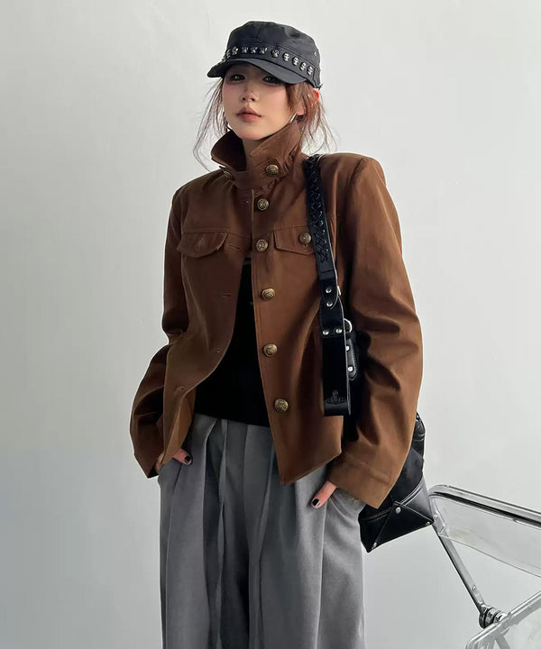 Raised Collar Jacket
