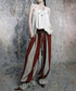 Stripe Gather Balloon Pants
