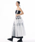 Tiered Mesh Belt Skirt