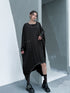 Eyelet Draped Oversized Dress