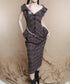 Plaid Draped Corset Dress