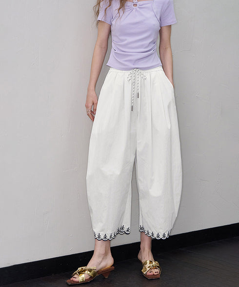 Cloud Hem Balloon Pants