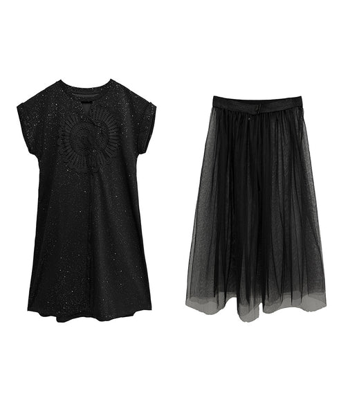 Sequin Dress & Tulle Skirt Co-ord