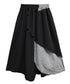 Layered Button Design Skirt