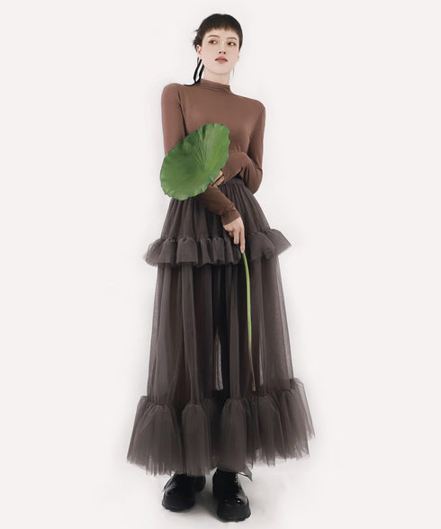 Halo Tier Ruffle Skirt