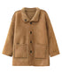 Shearling Texture Oversized Coat