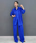 Pleat Flow Blouse&Pants Co-ord
