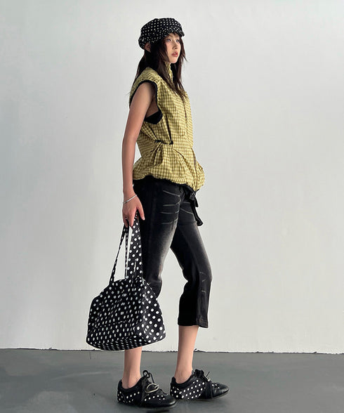 Grid Zip Vest