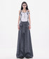 Grid Wrap Wide Pants