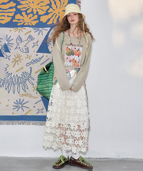Lace Meadow Tier Skirt