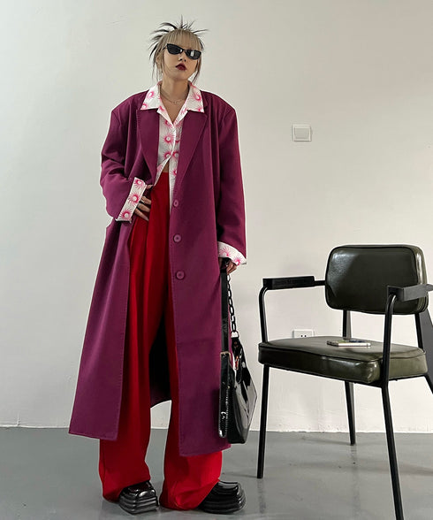 Magenta Long Coat