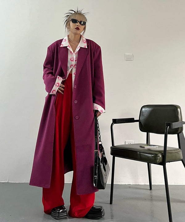 Magenta Long Coat