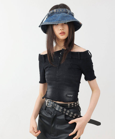 Denim Belt Visor