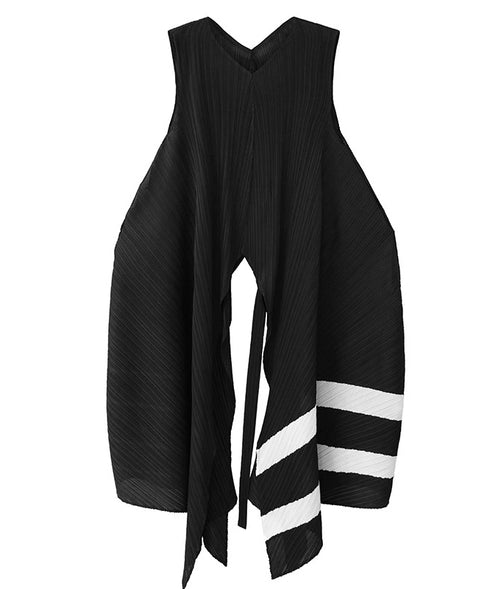 Pleated Contrast Stripe Series