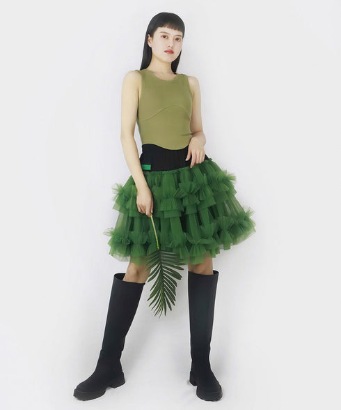 Cascade Ruffle Skirt