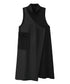 Mock Neck Overlay Pocket Dress
