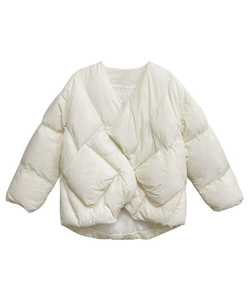 Quilted Wrap Down Jacket