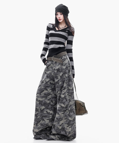 Shadow Camo Wide Pants
