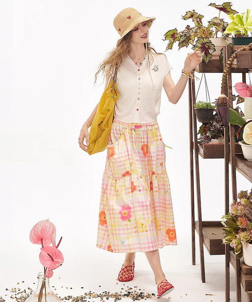 Pastel Button Cardigan