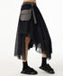 Mesh Layer Pocket Skirt