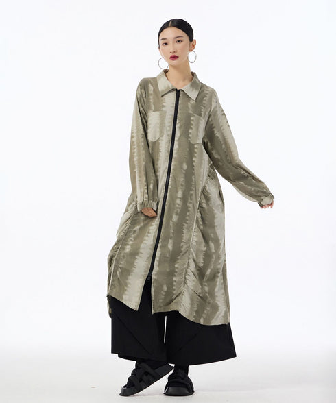 Glare Texture Zip Top