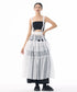 Tiered Mesh Belt Skirt