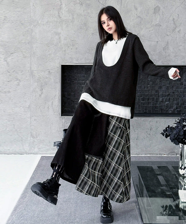 Bicolor Zip Top & Skirt Co-ord