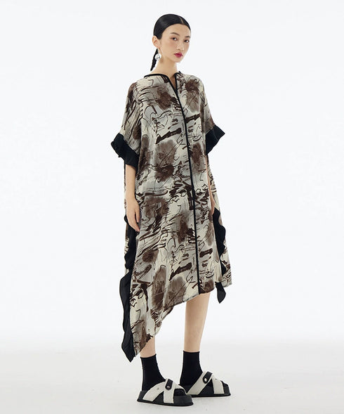 Brushwave Flow Dress