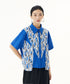 Blue Graphic Blouse