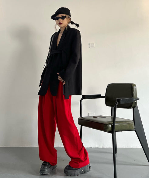 Structured Strap Tailored Jacket