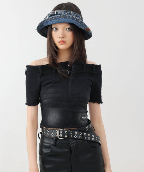 Denim Belt Visor
