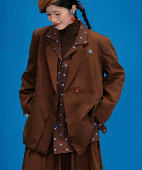 Retro Dot Layer Brown Series