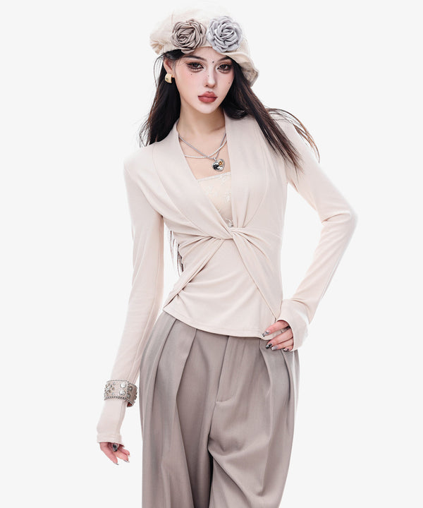 Soft Drape Twist Top