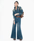 Wide Flare Denim Pants