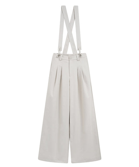Suspender Wide Leg Pants