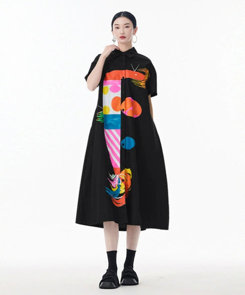 Color Parade Shirt Dress