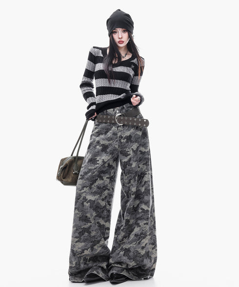 Shadow Camo Wide Pants