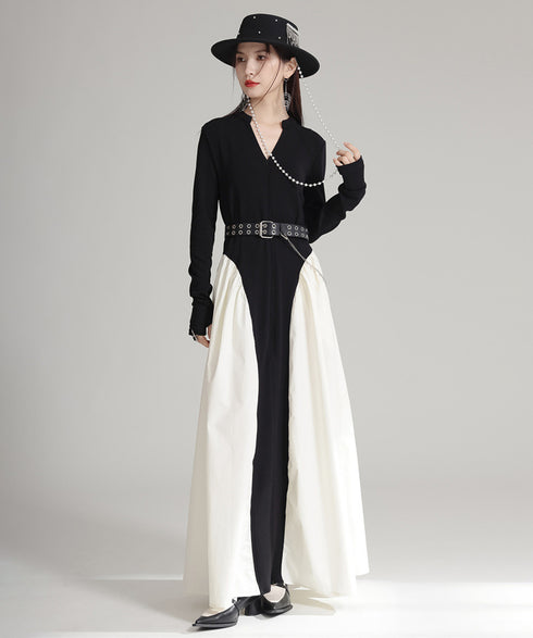 Glossy Dot Bow Blouse