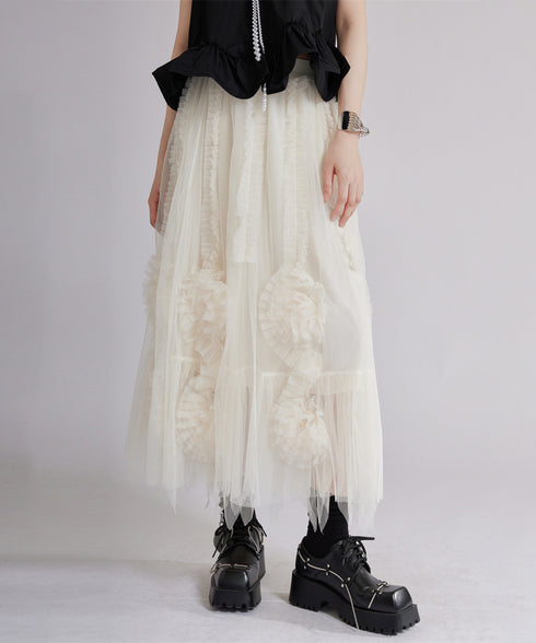 Tulip Layered Tulle Skirt