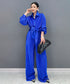 Pleat Flow Blouse&Pants Co-ord