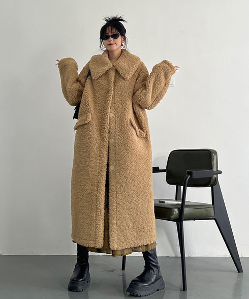 Soft Boucle Long Coat