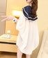 Sailor Flare Collar Tunic Blouse